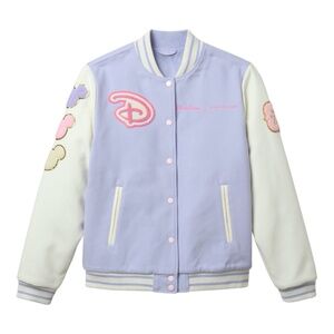 Walt Disney World Stoney Clover Logo Varsity Jacket Women Lavender 2X